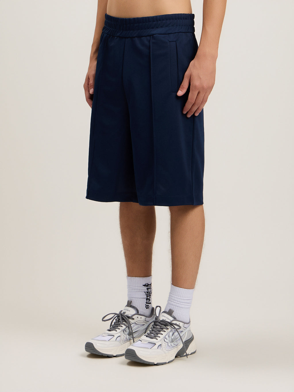 Back Curved Logo Track Shorts